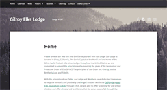 Desktop Screenshot of gilroyelkslodge.com